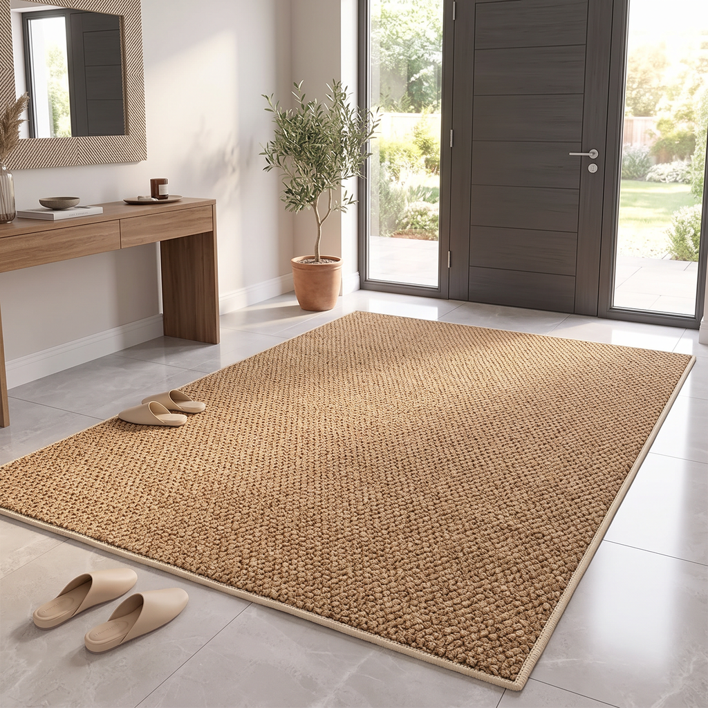 outdoor rug made of artificial jute