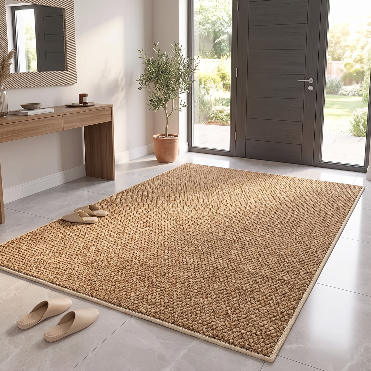 outdoor rug made of artificial jute