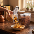 airtight cereal and grain storage container dispenser