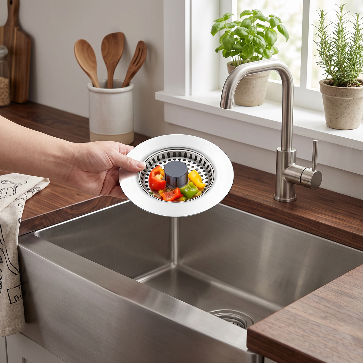 kitchen sink strainer / drain basket