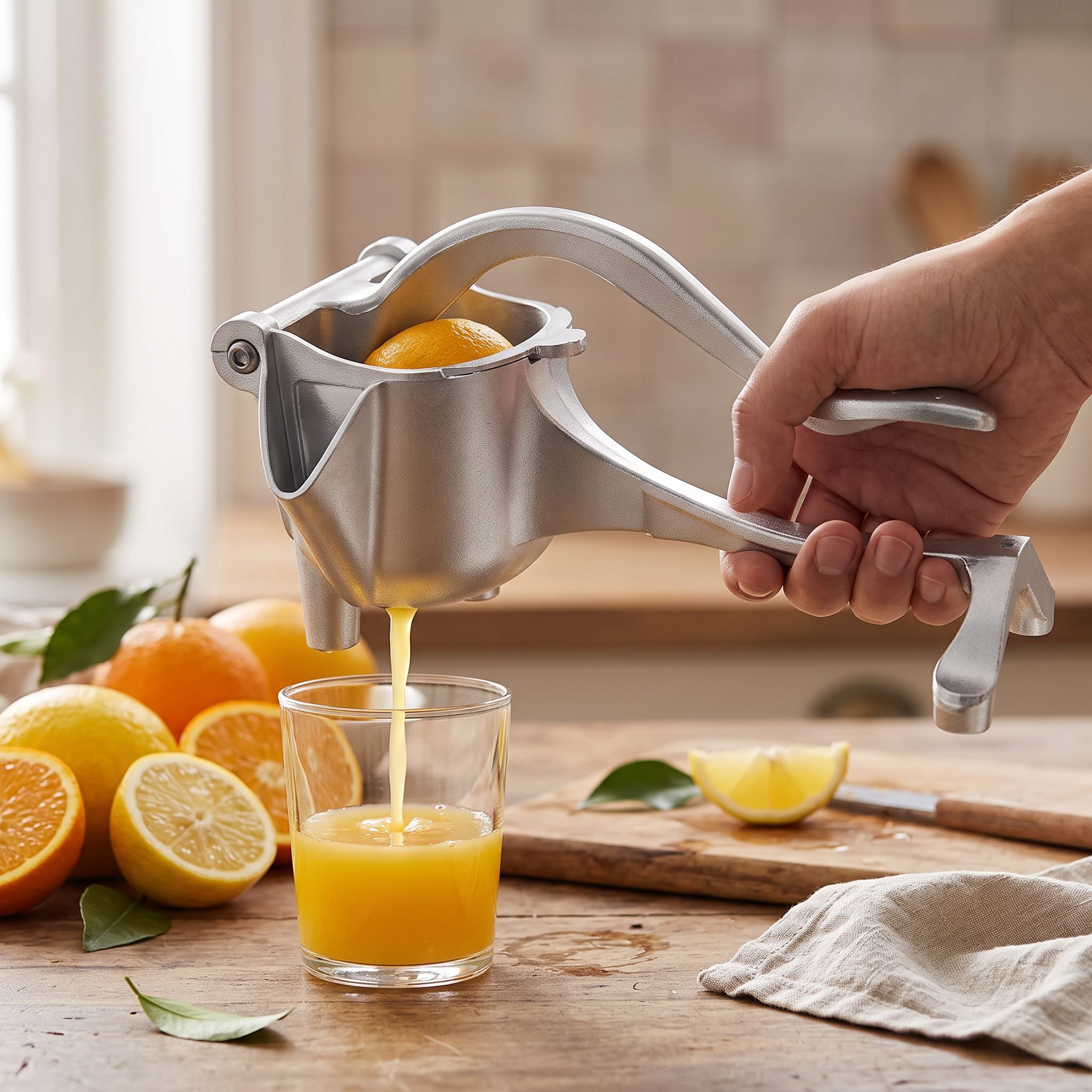 manual citrus juicer press