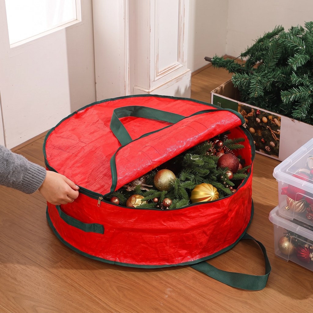 Christmas garland / wreath storage bag