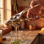 stainless steel handheld citrus juicer
