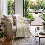 mandala pattern throw blanket