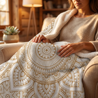mandala pattern throw blanket