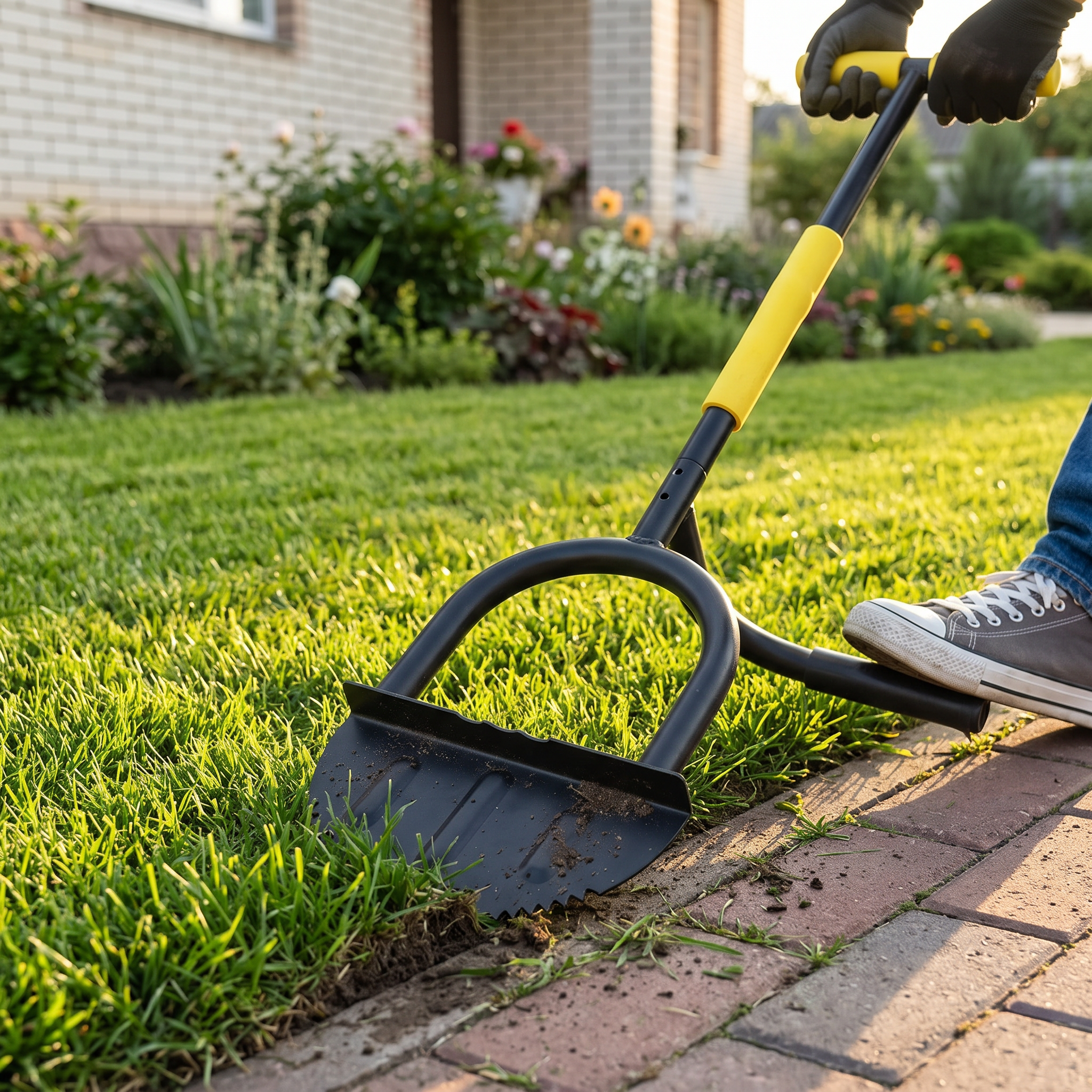 half-moon lawn edger