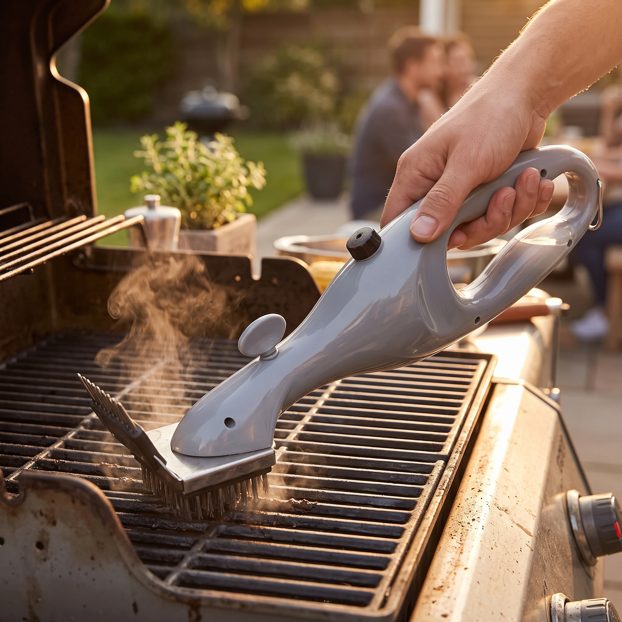 steam grill cleaning brush