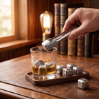 stainless steel whiskey stones set