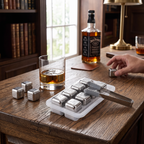 stainless steel whiskey stones set
