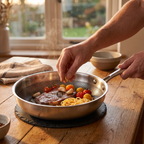 titanium stainless steel frying pan