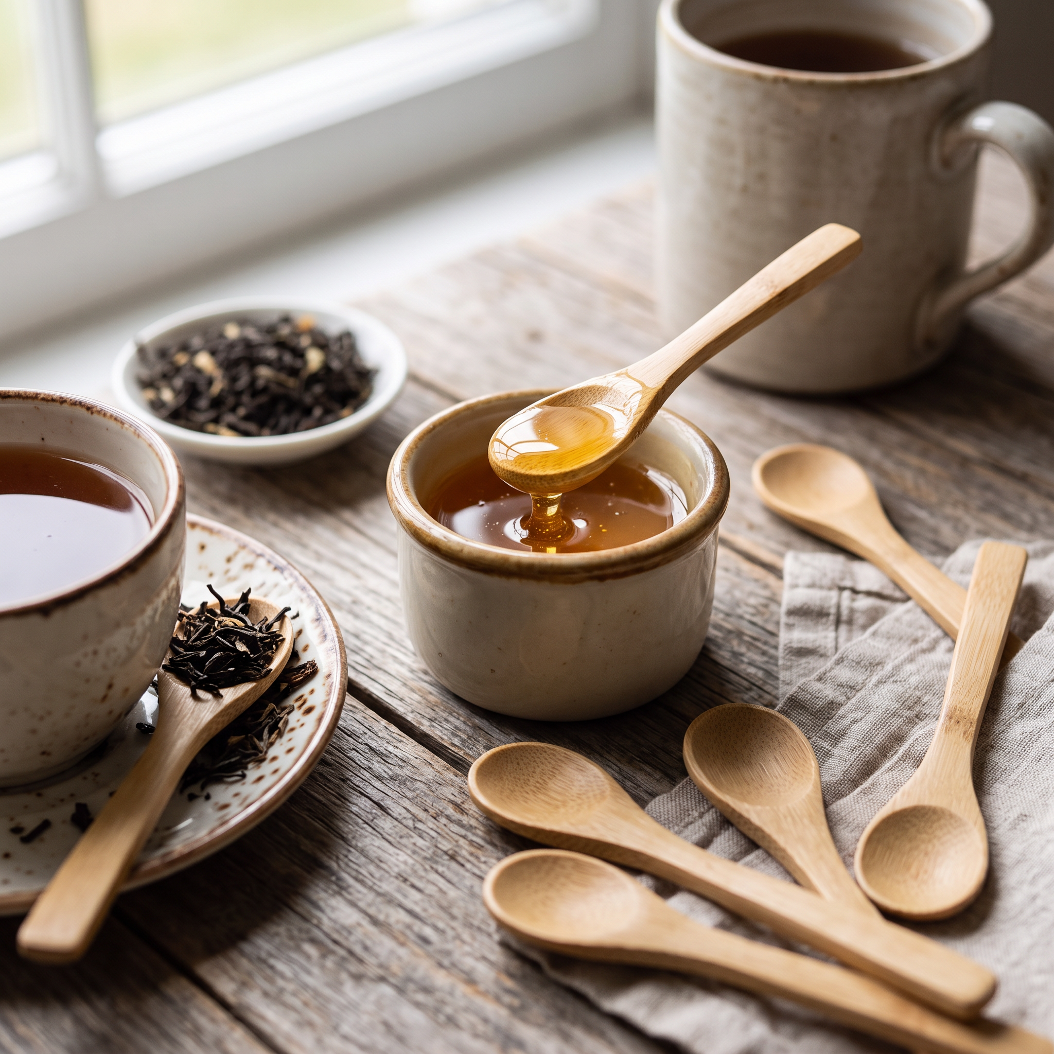 wooden cooking utensils set