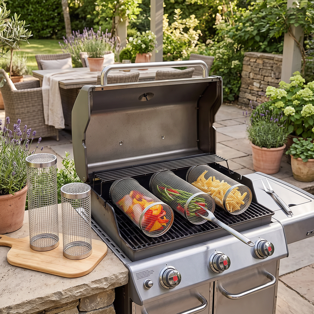 stainless steel grill basket