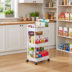 rolling kitchen storage cart