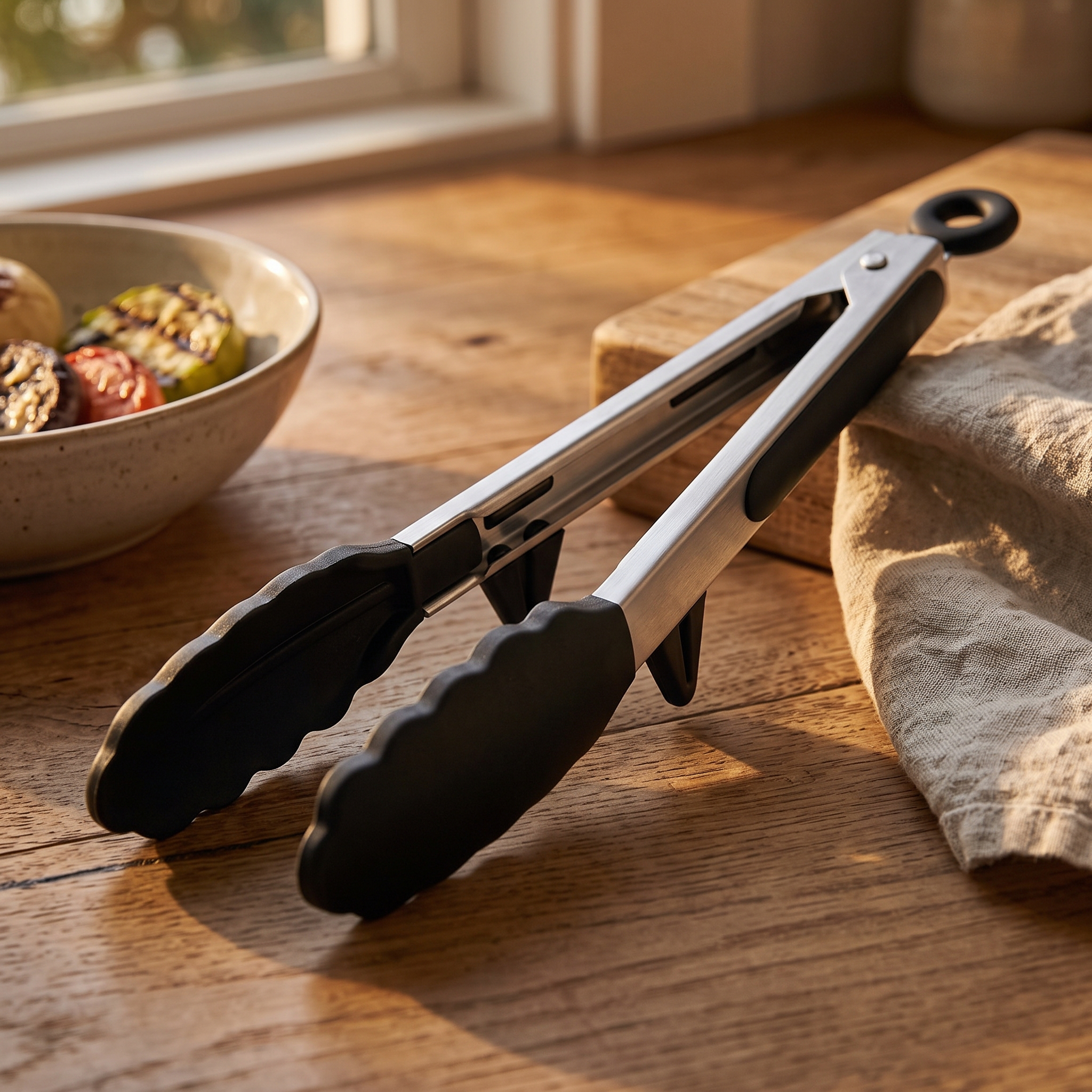 heat-resistant kitchen tongs