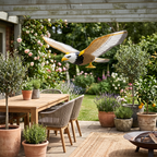 flapping-wing bird repeller garden decoration