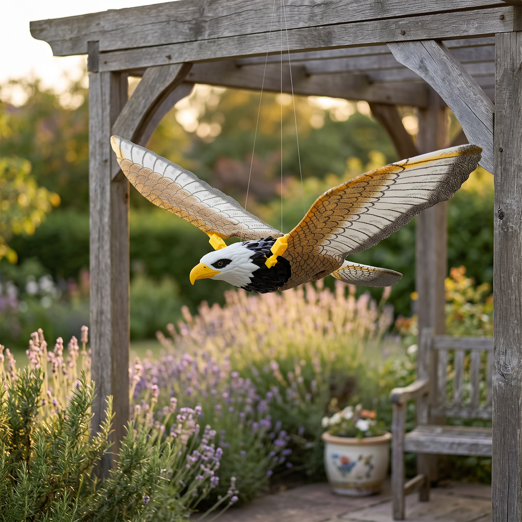 flapping-wing bird repeller garden decoration