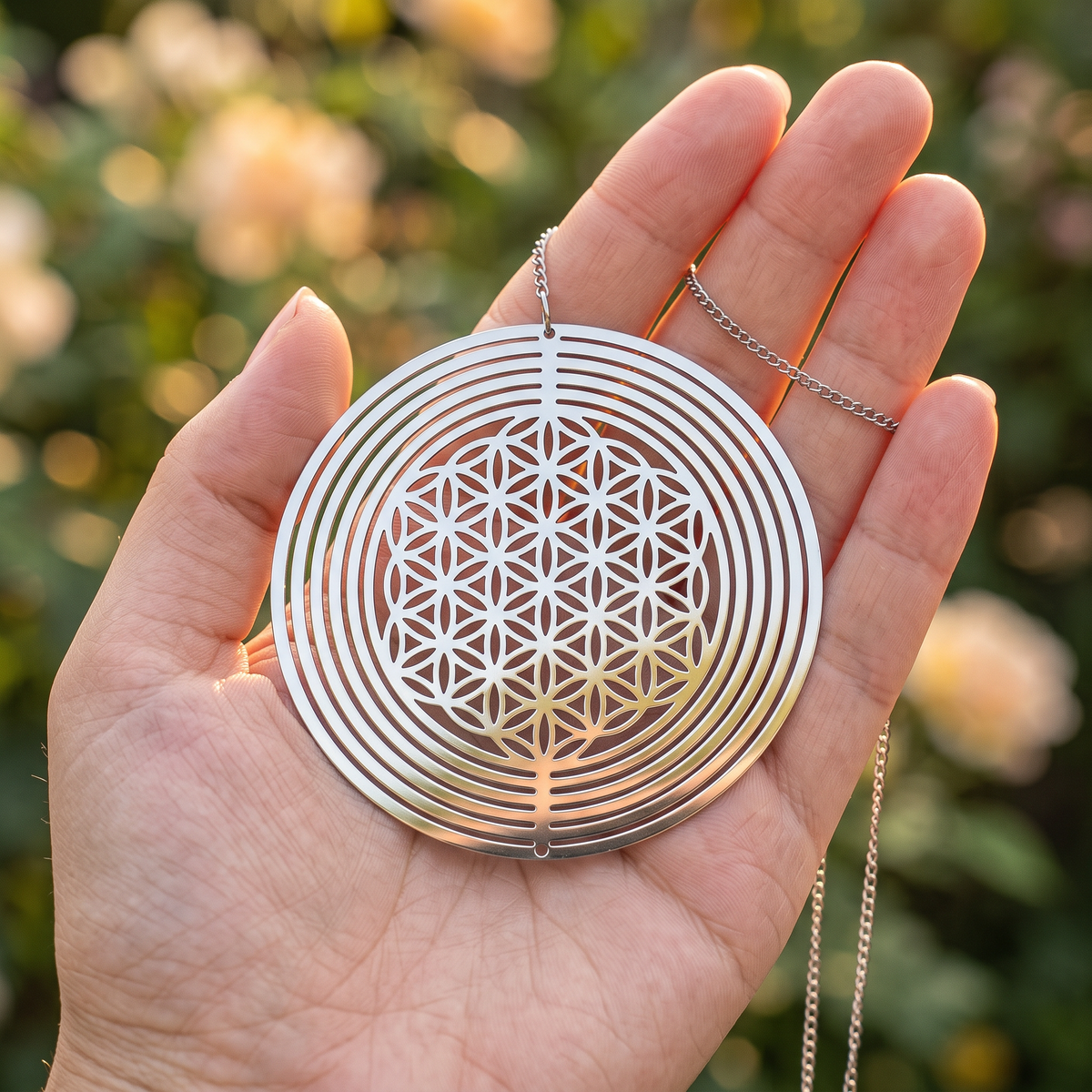 3D mandala wind spinner, 10 cm