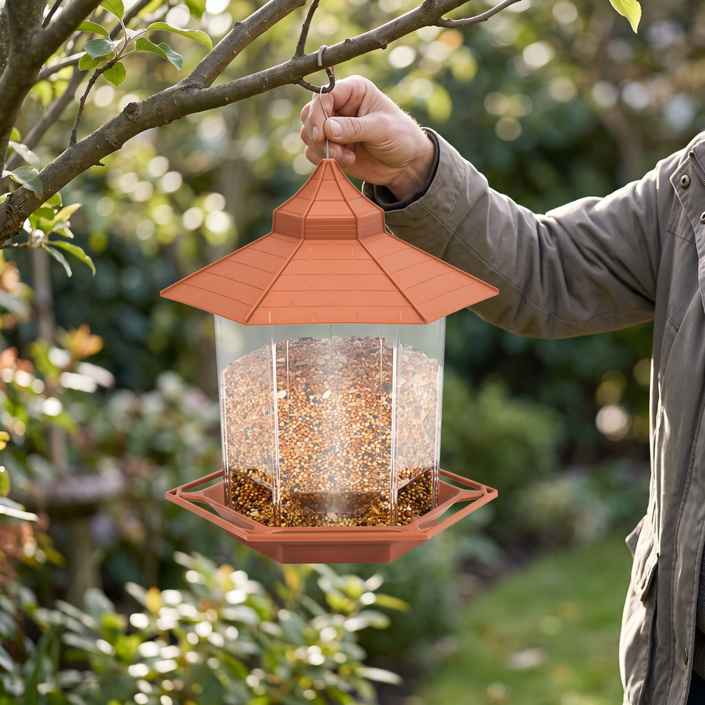 hanging bird feeder