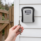 wall-mounted key lock box with combination code