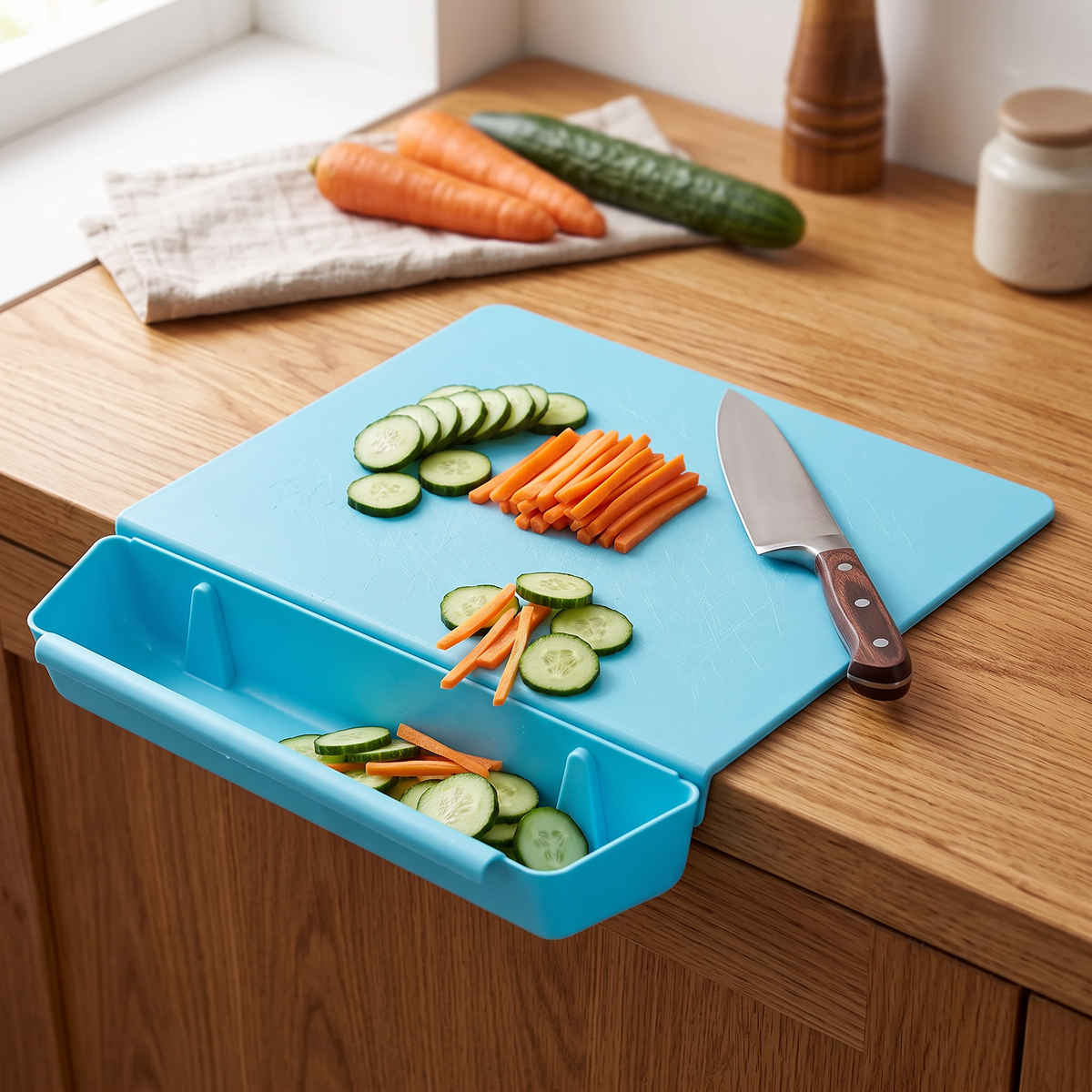 2-in-1 chopping board - Blue